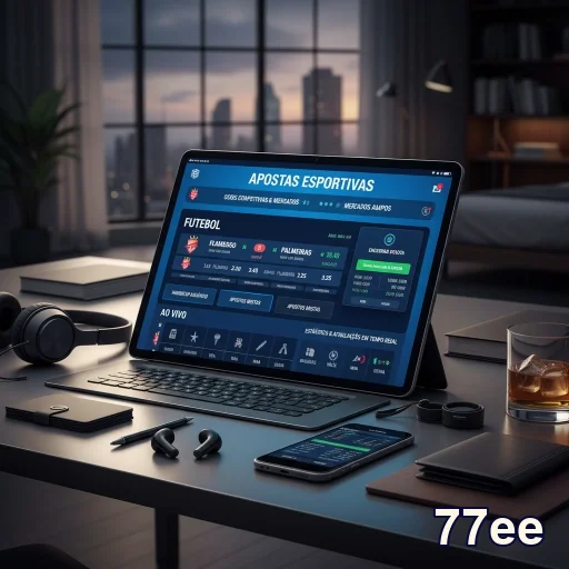 Ilustração de Acesse o Aplicativo do cassino 77ee com segurança e eficiência