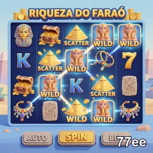 Ilustração de Experimente as Slots e Recompensas VIP da 77ee